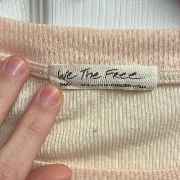 Free People “We The Free” Feelin It BOHO Cotton Blend Top Size Small - Picture 5 of 7